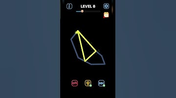 one line draw puzzle level 8 #ammycandycrush #mobilegames #puzzlegames #gameplay #shorts