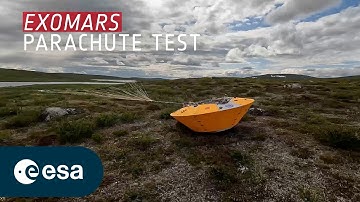 ExoMars parachute-valtest op grote hoogte