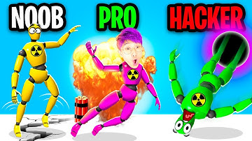 NOOB vs PRO vs HACKER In ROOM SMASH!? (ALL LEVELS!)