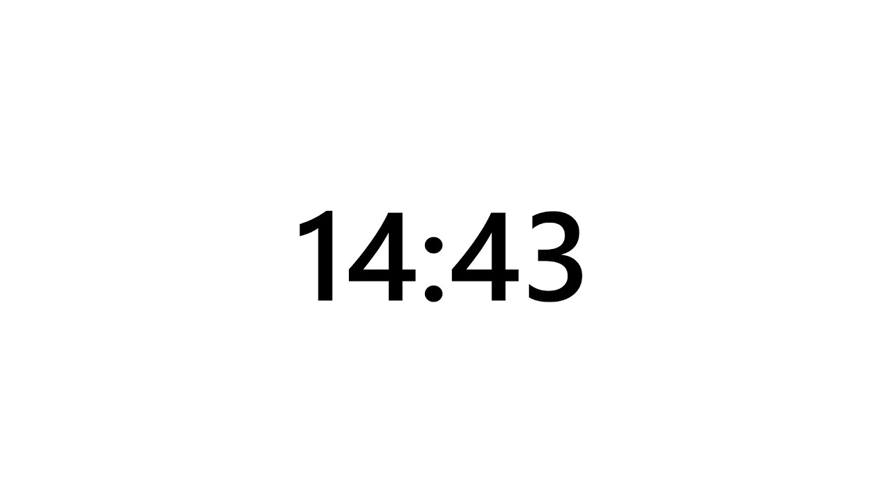 Timer for 14 minutes and 43 seconds - YouTube