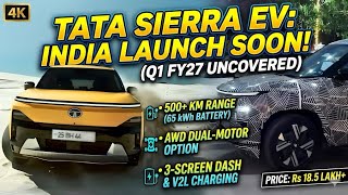 Tata Sierra Ev 2026  500km Range Awd Triple Screens U0026 Price Revealed  Best Tata Ev Yet
