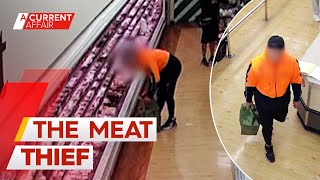 The supermarket meat bandit who's allegedly struck 27 times | A Current Affair screenshot 3