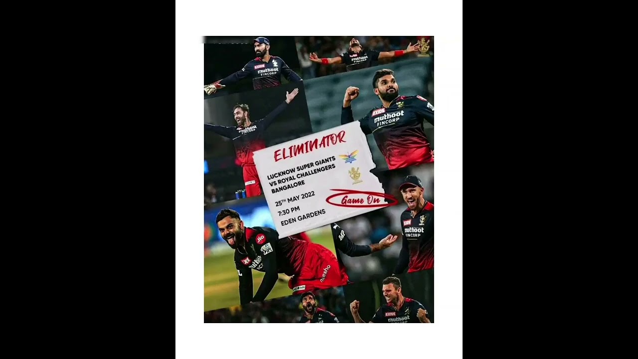 Game on 1st Eliminator Rcb vs Lsg