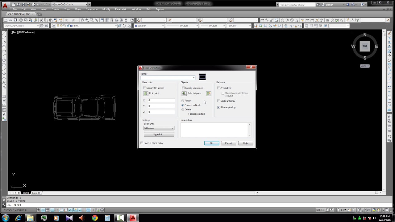 How to Create an unexplodable block & Explode unexplodeble block in AutoCAD  - YouTube