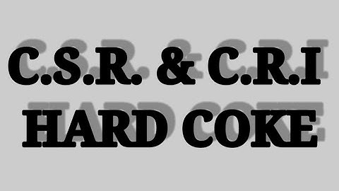 INSTRUMENT of C.S.R. & C.R.I. TEST OF HARD COKE .