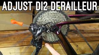 Easily adjust a Di2 rear derailleur.