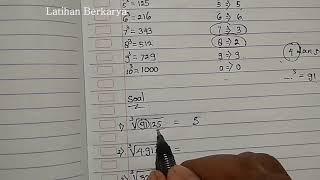 ... langkah pertama kita harus tahu table akar pangkat tiga.
selanjutnya adalah : • pisahkan 3 a...