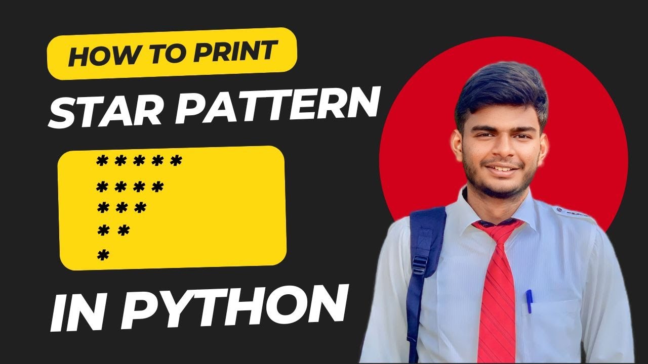 Star Pattern in Python Using For Loop | CodeWithAngel