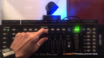 TUTORIAL Como programar una consola controlador DMX ? Explicacion UNDER-PRODUCCIONES