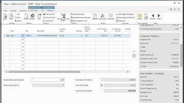 Create a Sales Invoice