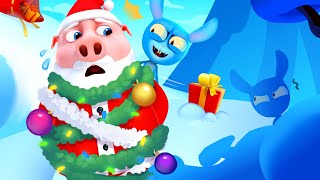 Christmas Incident | Santa Claus vs Sly Rabbits | Funny Cartoon for Kids | Dolly and Friends 3D