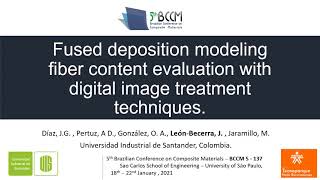 BCCM5 - 137 FDM fiber content evaluation with digital image treatment techniques.