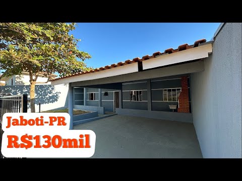 Capa do vídeo **vendida**CASA NOVA MUITO AGRADÁVEL EM JABOTI-PR R$130mil