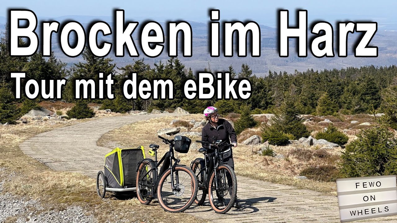 Der Brocken im Harz mit Fahrrad und Croozer Dog