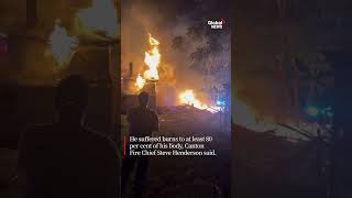 Caught on camera: Home explodes in Ohio, man severely injured
