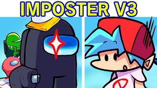 Friday Night Funkin' VS Impostor V3 FULL WEEK 1-3 + Cutscenes (FNF Mod/Hard) Among Us Secret Defeat