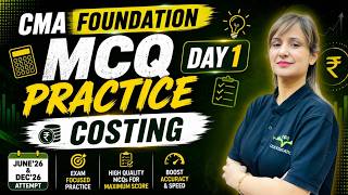 CMA Foundation Costing MCQ Practice Day 1 | June'26 &amp; Dec'26 Attempt | CA/ACCA Amarjit Kaur