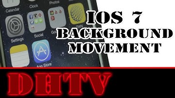 iPhone 5s, 5c iOS 7 Parallax Background - How To Disable Moving Background and Save Battery Life
