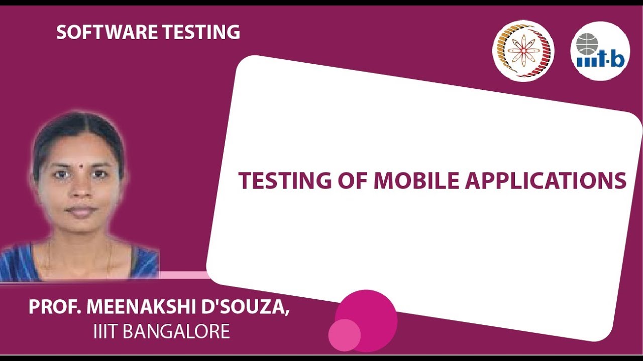 Testing of Mobile Applications - YouTube