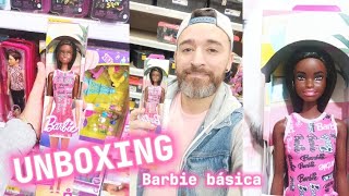 BARBIE BÁSICA AFROAMERICANA 2024, UNBOXING BARBIE BÁSICA 2024