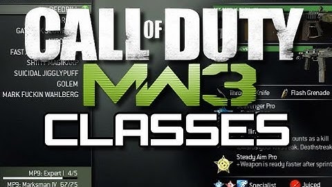 MW3 - My Fun Classes (MW3 Class Setup Tips)