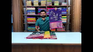 EP 197 Soft Chanderi Pochampally Ikkat Saree Just Only 1350 COD Available || Free Shipping screenshot 5
