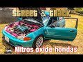 Street outlawz Nitros hondas ||E30 gets new bucket seat!!