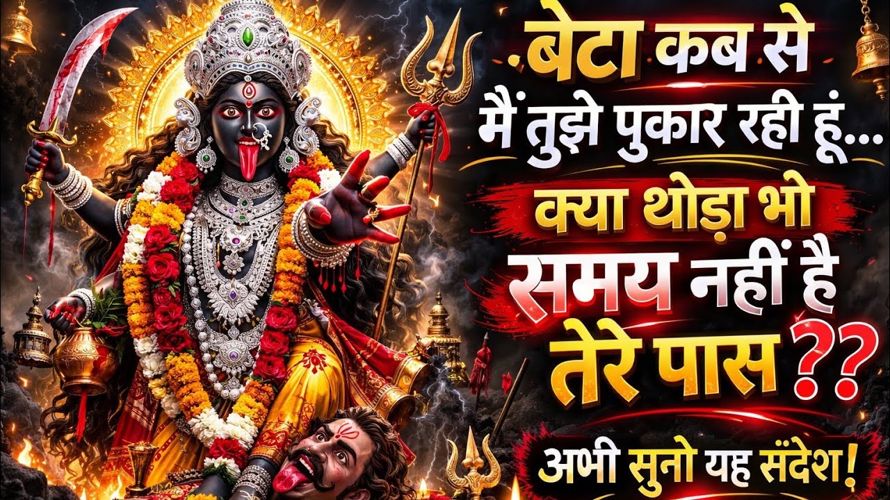 बेटा कब से मैं तुझे पुकार रही हूं। जल्दी संदेश को सुन..🌺maa kali ka sandesh 🌺
