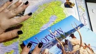 ASMR ~ Norway History and Geography ~ Soft Spoken Page Turning Map Pointing screenshot 4