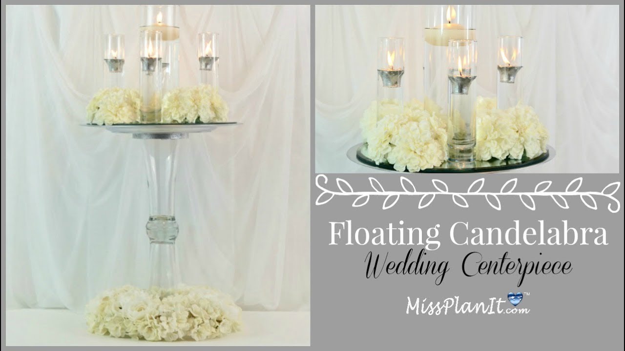 Diy Tall Floating Candle Centerpiece Diy Glam Centerpiece Diy