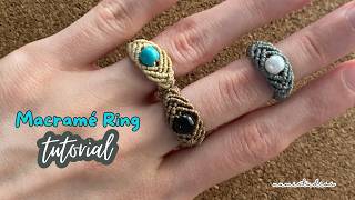 How to Make a Boho Macramé Ring | Easy DIY
