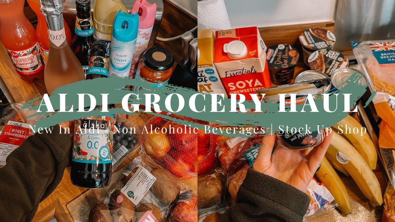 ALDI GROCERY HAUL NEW IN ALDI, STOCK UP SHOP, NON ALCOHOLIC BEVERAGES