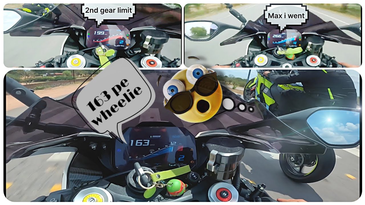 FUN SUNDAY…POWER WHEELIE..TOP SPEED ON EACH GEAR..DRAG RACE..💯