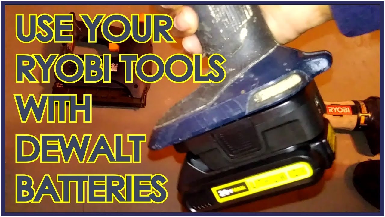 How To Convert Older Ryobi Tools To Work With DeWalt 20v Max Batteries