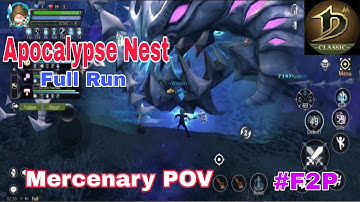 APOCALYPSE NEST (FULL RUN)• Dragon Nest M Classic | Mercenary POV