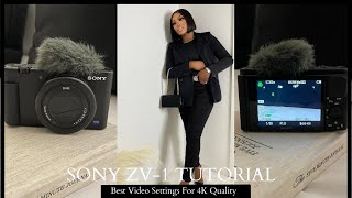 SONY ZV-1 TUTORIAL | best camera & video settings for 4K quality, sony zv1, sony zv1 video test screenshot 5