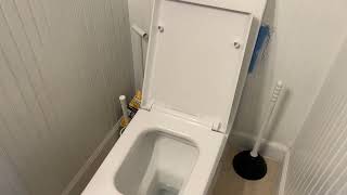 How to change the seat on a Cusio modern European style toilet