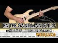 METALLICA | ENTER SANDMAN SOLO with GUITAR PRO 7 TABS and BACKING TRACK | ALVIN DE LEON (2020)