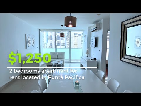 $1,250  2 bedrooms apartment for rent located in Punta Pacifica