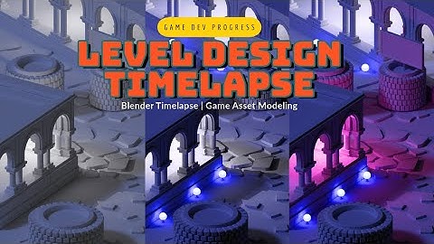 Blender Level Design Timelapse | Game Dev Progress | Gavzia Games