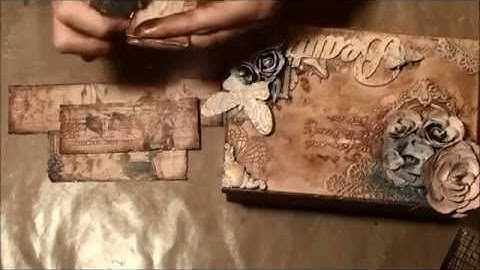 Mixed media altered box tutorial