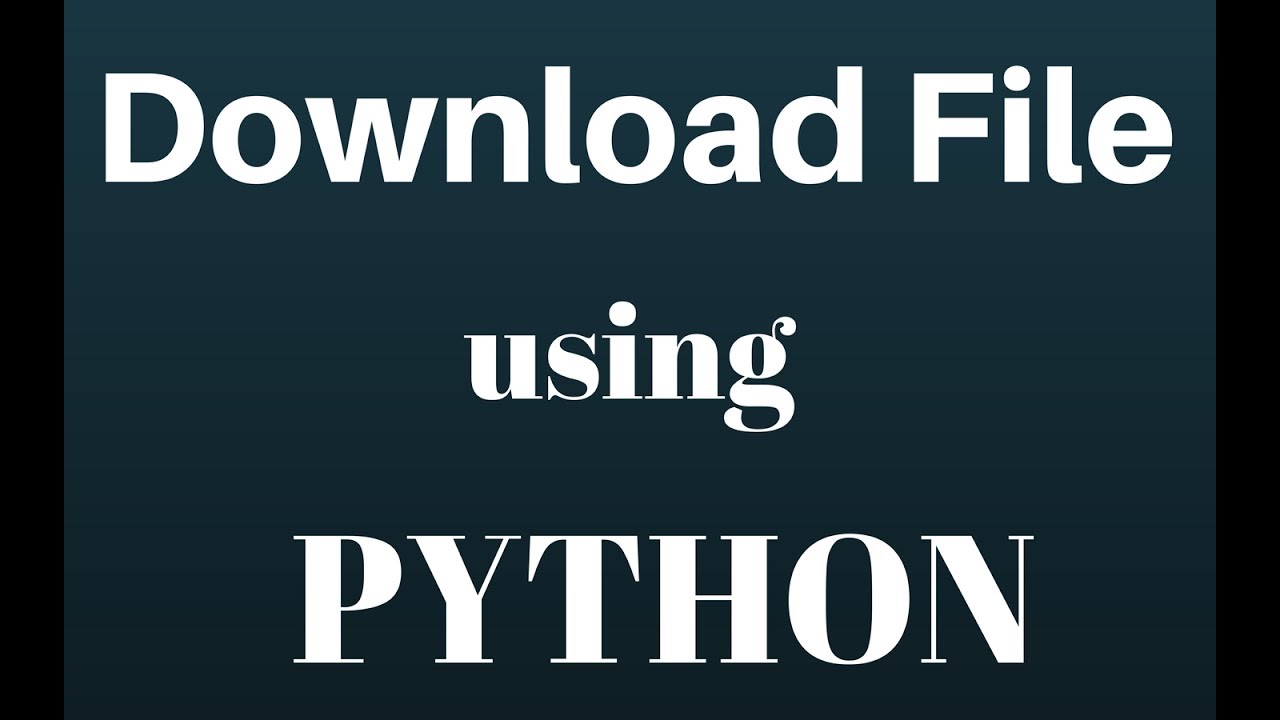 download files using pattern python