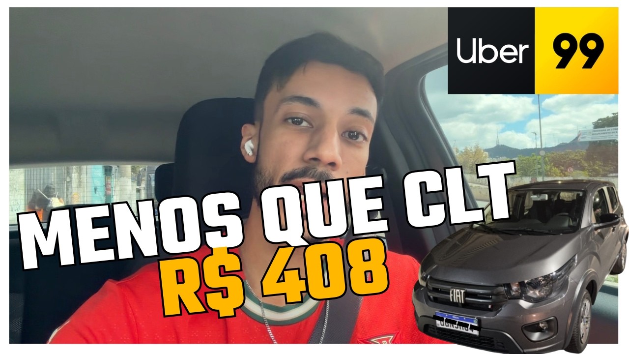 TRABALHEI MENOS QUE CLT E FIZ R$400 REAIS NA UBER (UBERX,99POP)
