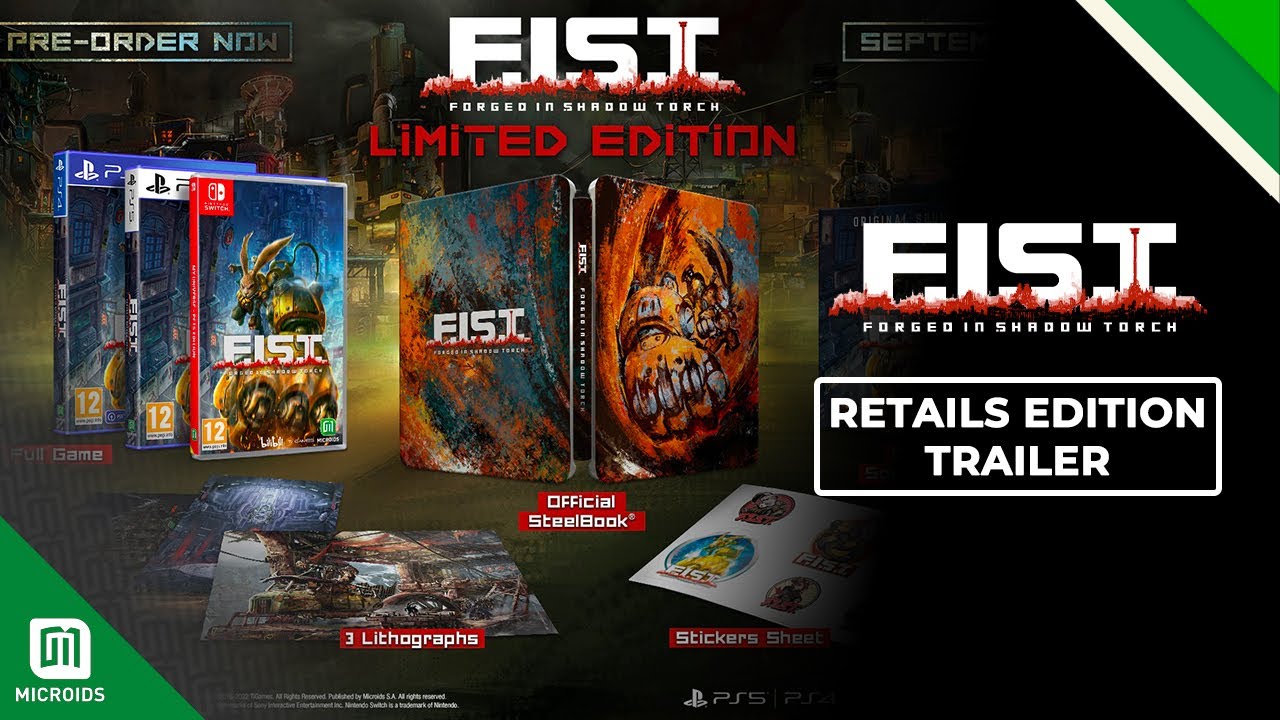 F.I.S.T.: Forged In Shadow Torch | Retail Editions Trailer | Microids, TiGames & bilibili