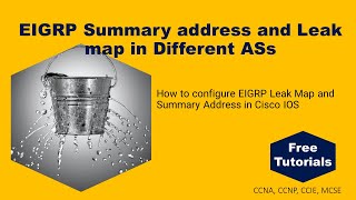 EIGRP Summary address and Leak map in Different ASs