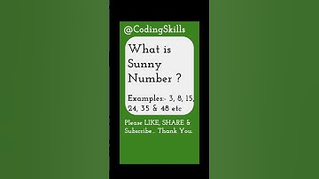 What is Sunny Number | Coding Skills #javacoding #javainterviewquestions