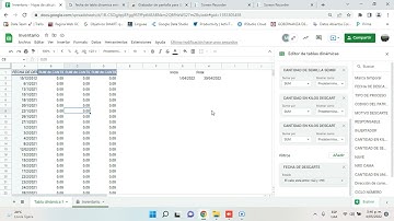 Filtrar por fechas en google sheets (ENTRE 2 FECHAS) tabla dinamica