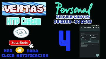 4 SERVER HTTP CUSTOM !!!! 30 DIAS -- PERSONAL (AR)