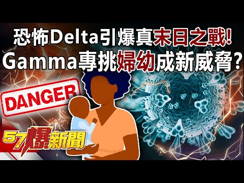 恐怖Delta引爆真「末日之戰」！ Gamma專挑「婦幼」成新威脅！？-黃創夏 徐俊相《57爆新聞》精選篇 網路獨播版-1900-3