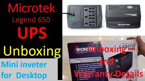 Microtek UPS unboxing | microtek legend 650 UPS review | Best UPS unboxing and review